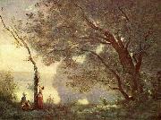 Jean-Baptiste Camille Corot Erinnerung an Mortefontaine Spain oil painting artist